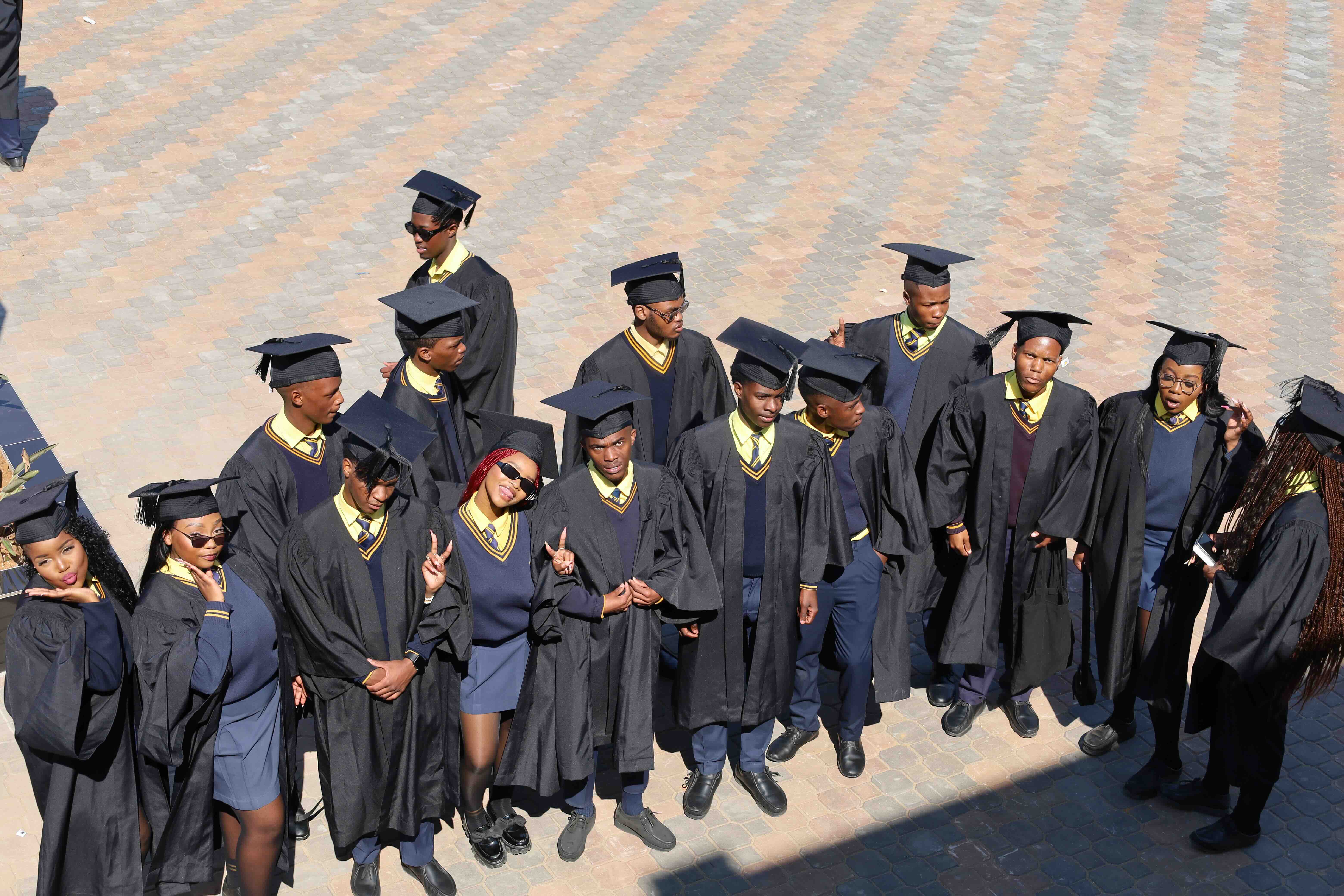 School farewell group at Village Black